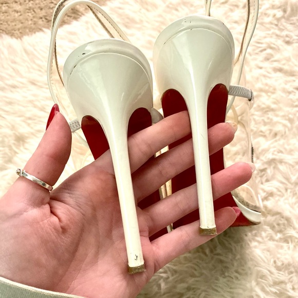 Christian Louboutin Aqua Ronda PVC Heels - Picture 10 of 11